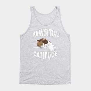 pawsitive catitude Tank Top